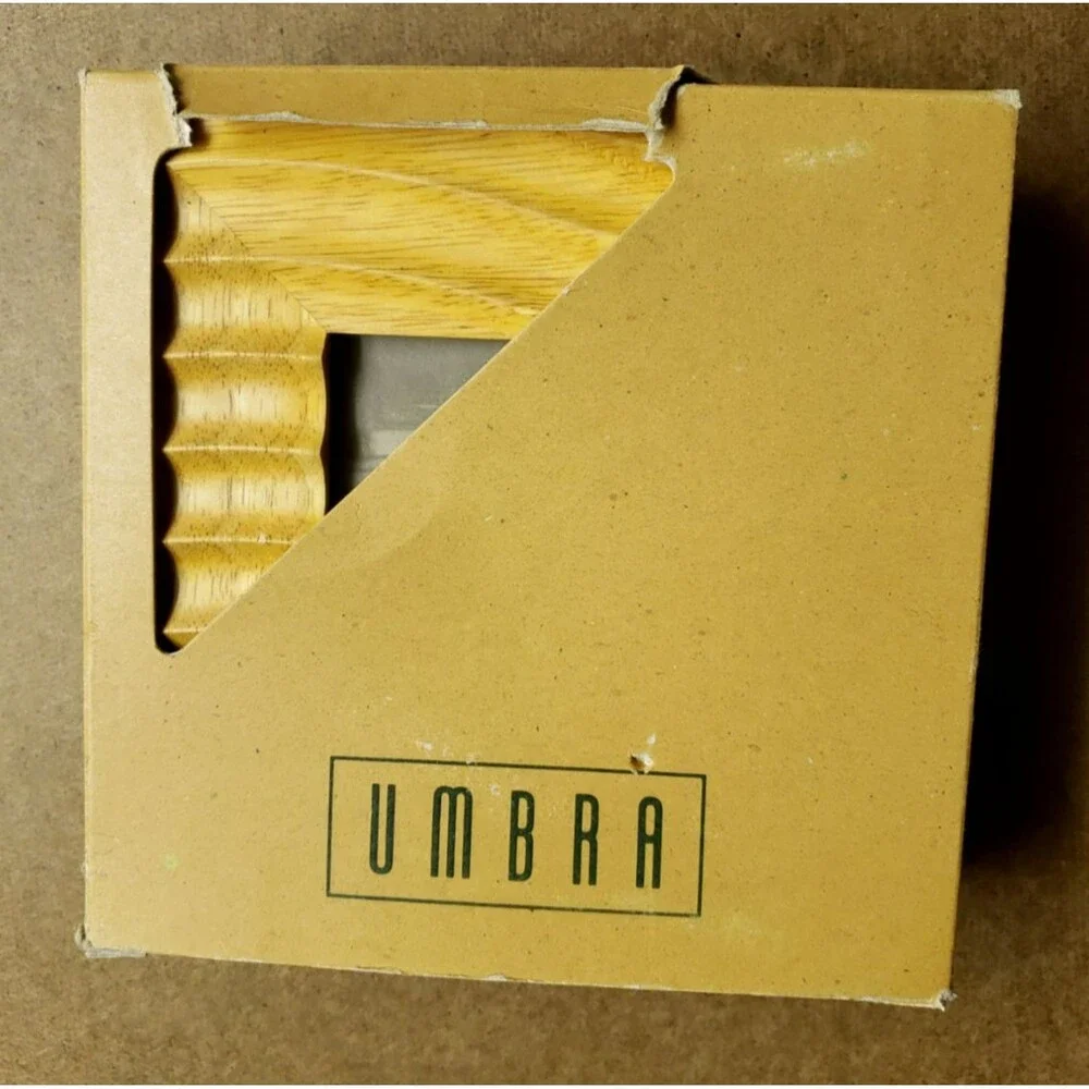 UMBRA STRAND BOX FRAME Warm Yellow Natural Wood With Textured Design 3.5
